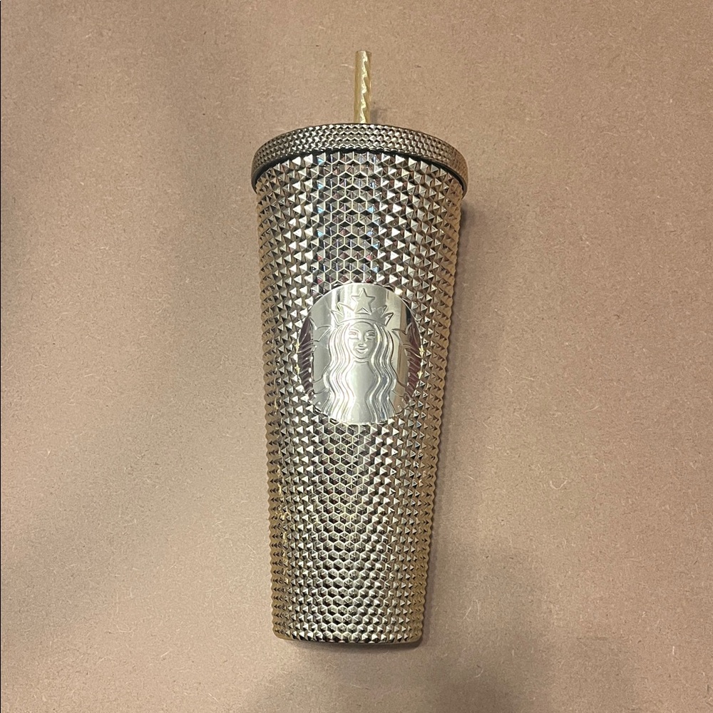 Starbucks Metallic Rose Gold Cold Cup Tumbler OS